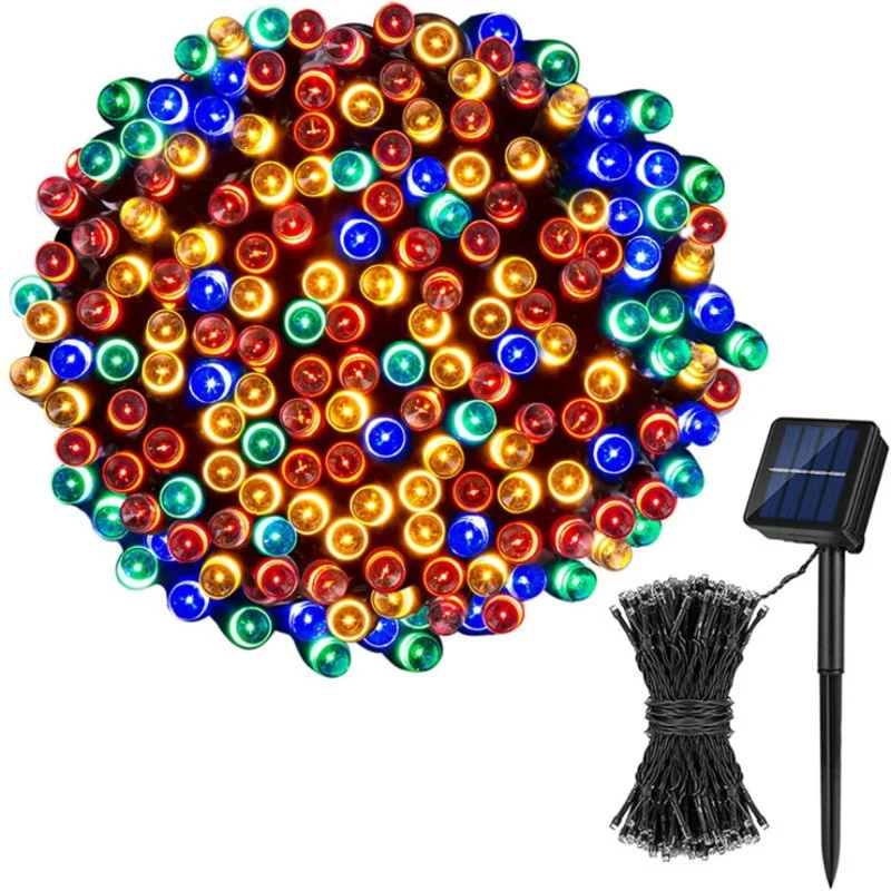 2022 Amazon Hot Sale Holiday Outdoor LED Lights Solar Operated String Decoration