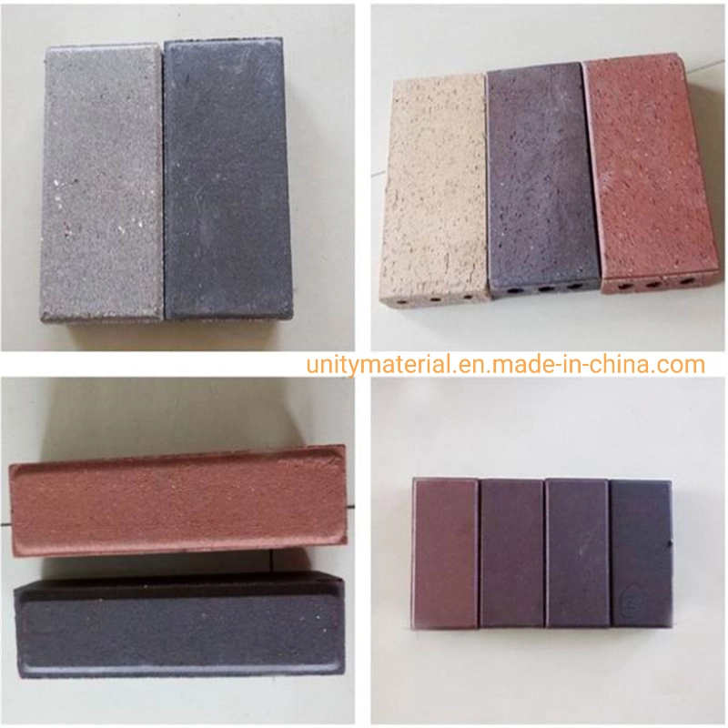 Bunte Keramik Wasser durchlässigen Ziegel für Outdoor-Projekt Platz Bürgersteig Straßenführung Blind Road Sintered Paver Garden Floor Wall Building Verkleidung