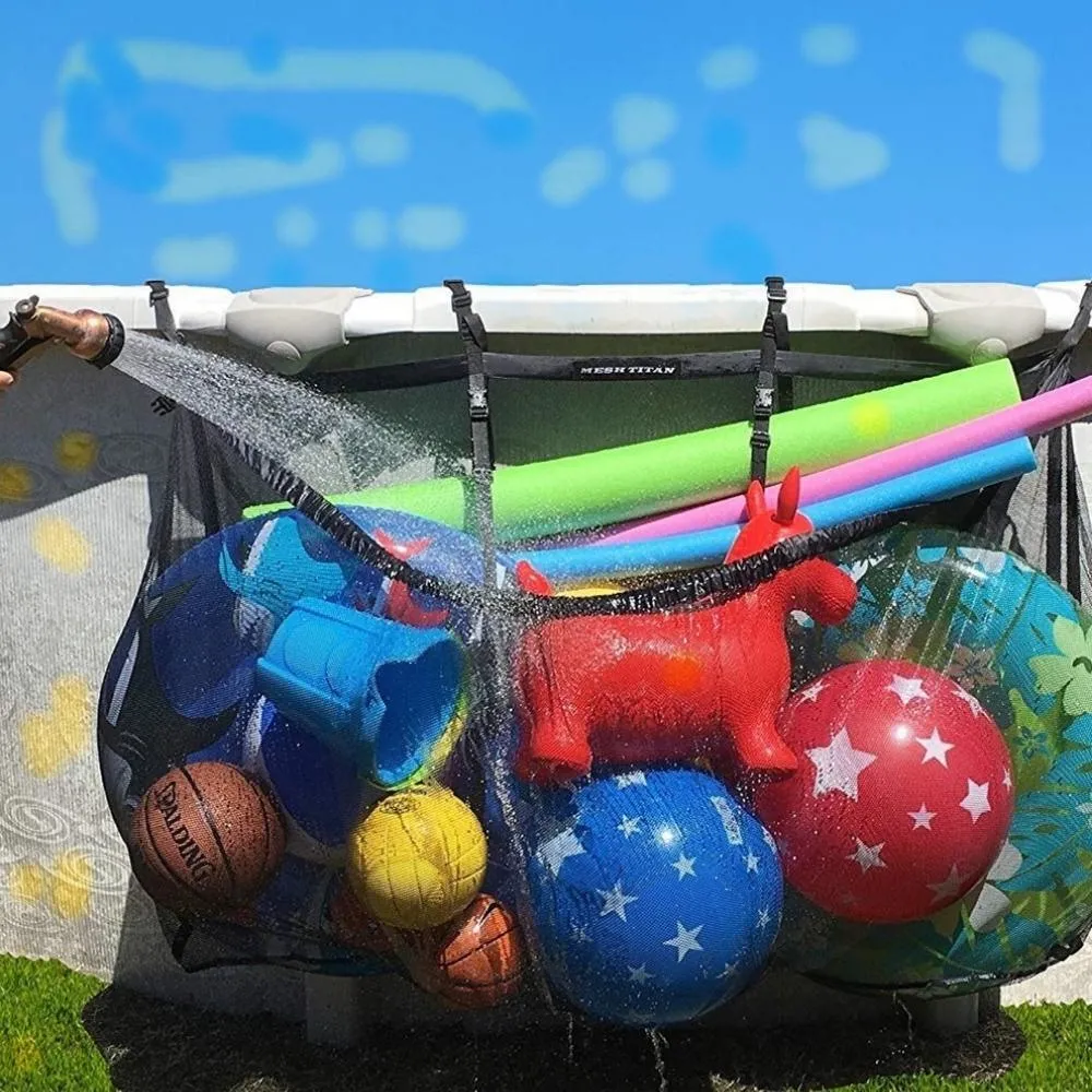 Bag Sports Equipment Mesh Bag Mesh Beach Bag Foldable Summer Toy Organizer Large Hanging Pool Storage Bl19917