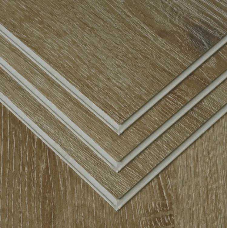 Spc Flooring 0.5mm Layer Spc Flooring 8mm Waterproof Vinyl Spc Wood Grain Plank Flooring PVC Sheet on Sale