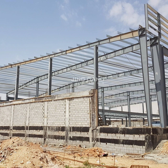 Peso estrutura de caixa prefabricada Hangar de Oficina de Armazém de estrutura de Aço para Personalização