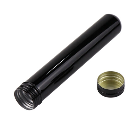 Black Collapsible Aluminum Cigar Tube for Tobacco Packing (PPC-ACT-011)