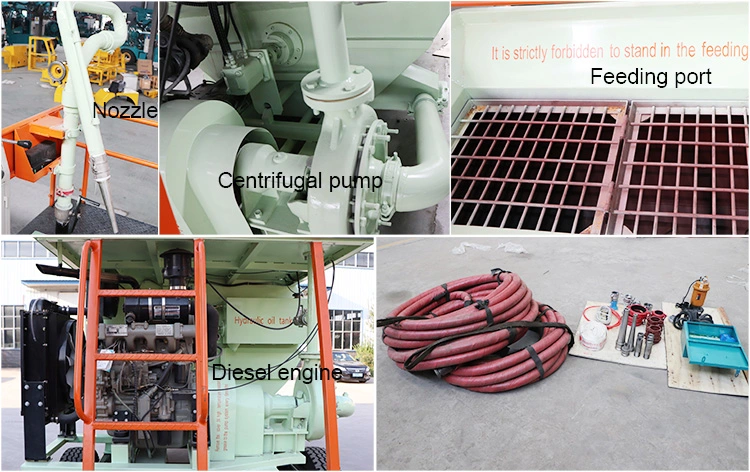 China Diesel Grass Seed Spraying Machine Hydroseeder Hydroseeding Machine