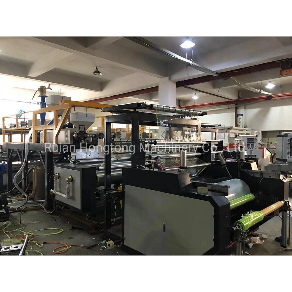 Fully Automatic Twin Screw Double Dual 2-Layer Coextrusion LLDPE Mldpe Viscous Masterbatch Polyisobutylene Glue PE Plastic Stretch Film Extruding Machine Price