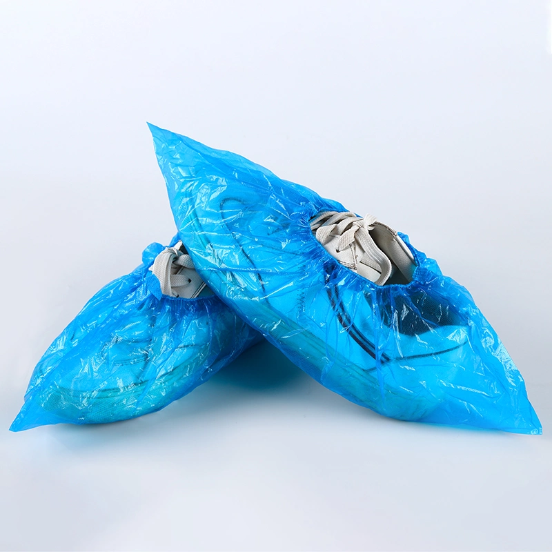 Disposable Blue PE Waterproof Shoe Cover