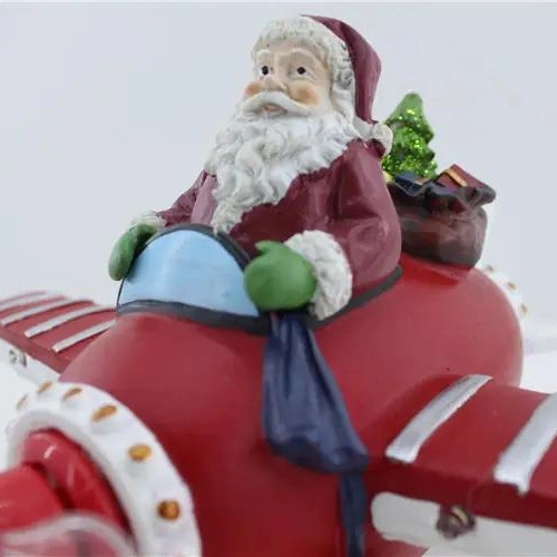 Wholesale/Supplier Resin Christmas Toys Decoration with LED Lights Santa Crafts