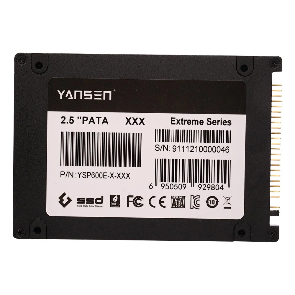 Yansen nuevo disco original de la temperatura amplia SSD de 2.5 PATA 16GB Disco duro unidad SSD para equipo industrial