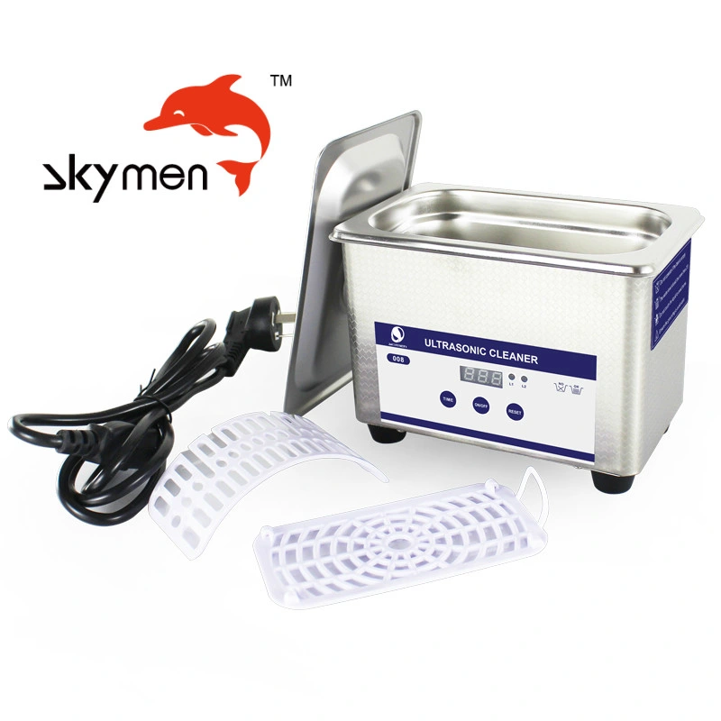 Skymen 800ml Jp-008 Stainless Steel SUS304 Eyeglass Jewelry Dental Ultrasonic Cleaner