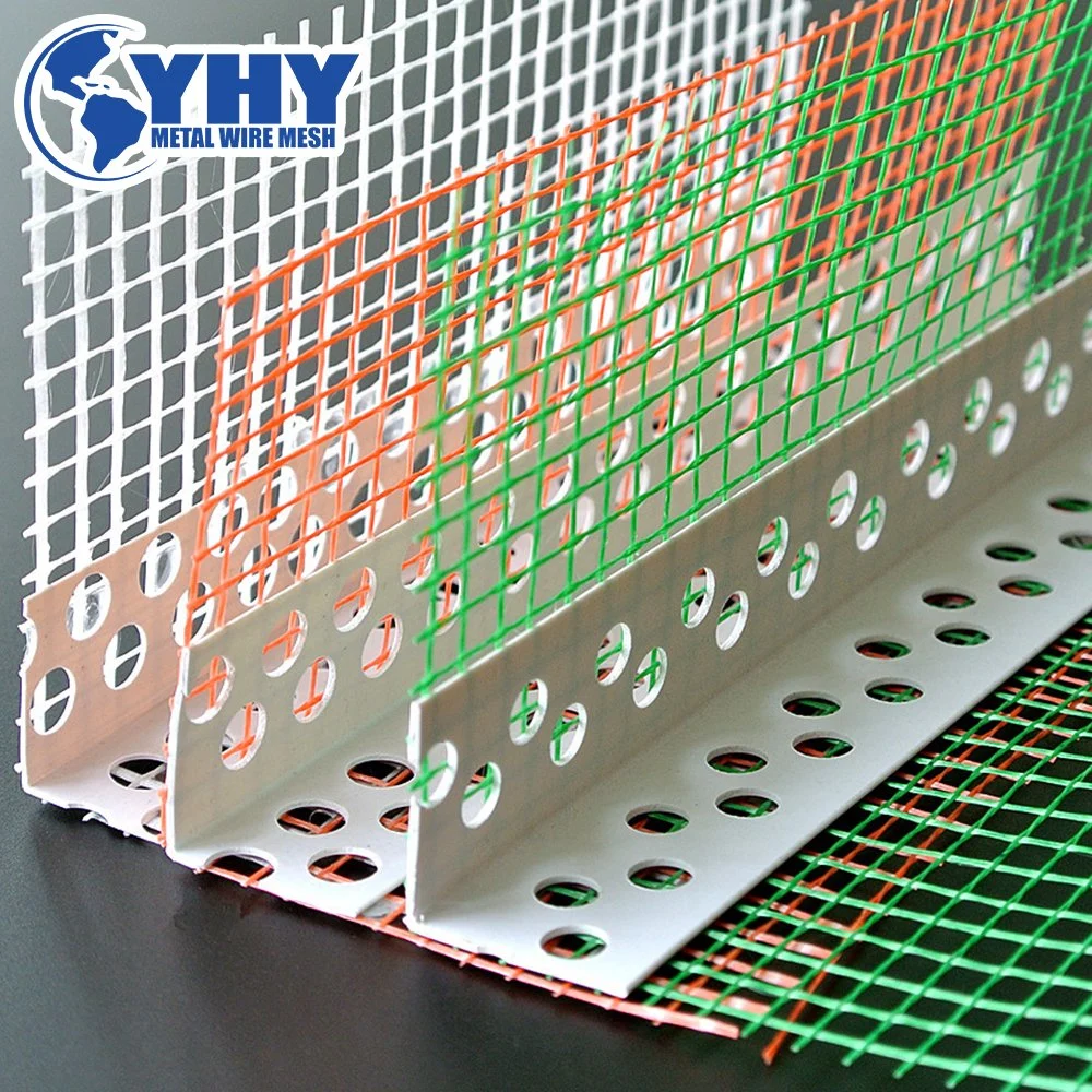 2.0m Length White PVC Angle Profile Corner with Fiberglass Mesh
