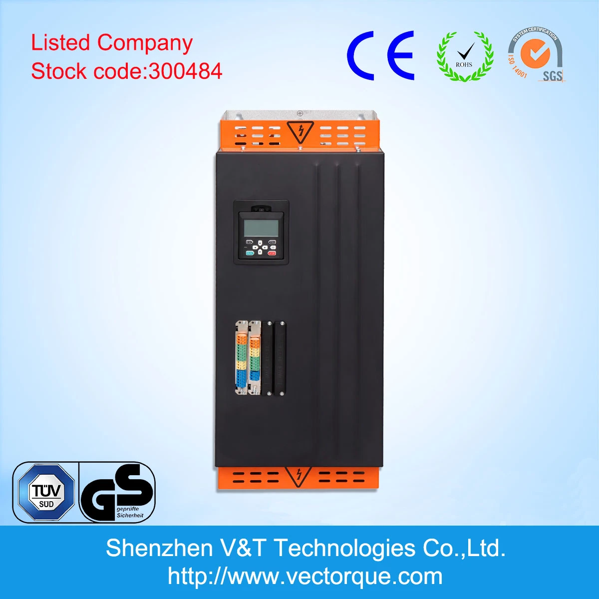 Vts300 0.75kw-500kw V/F Vector Torque Control with Encoder Feedback AC Drive