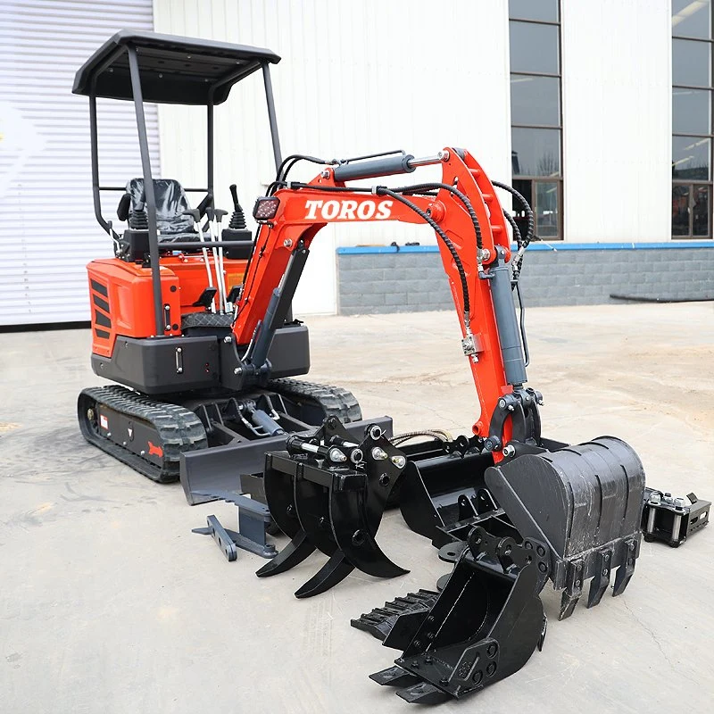 CE ISO Certificate Mini Excavator Post Hole Digger with Various Accessories