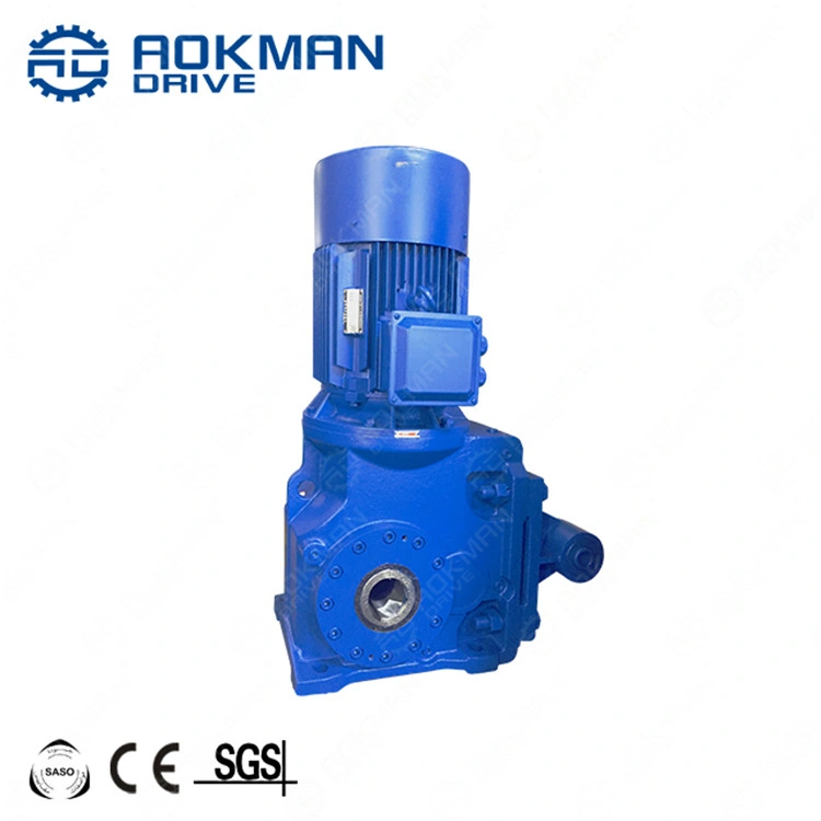 Shaft Output Gear Box Industrial Helical Bevel Speed Reducer for Mix Equipment