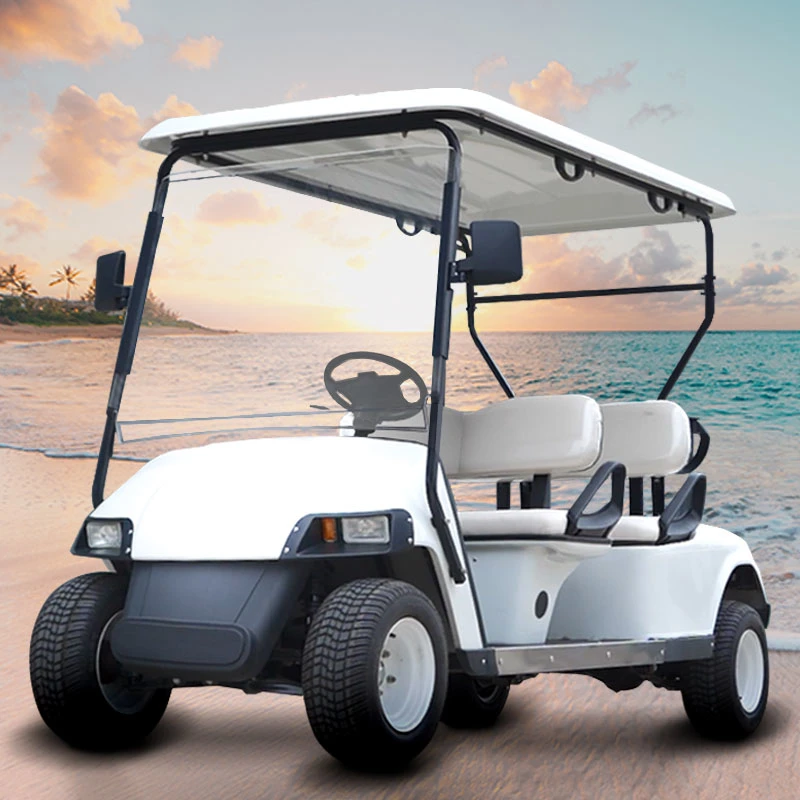 Custom 4 Passengers Community Golf Cart for Beach Zone All Terrain Coastal Community Hunting Dormitory Transportation