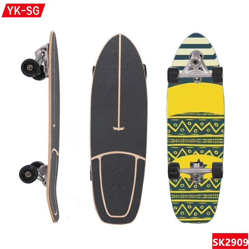 Cruiser Skateboard Fish Shape Deck Maple Land Surf Skateboard Extreme Sports Skateboard