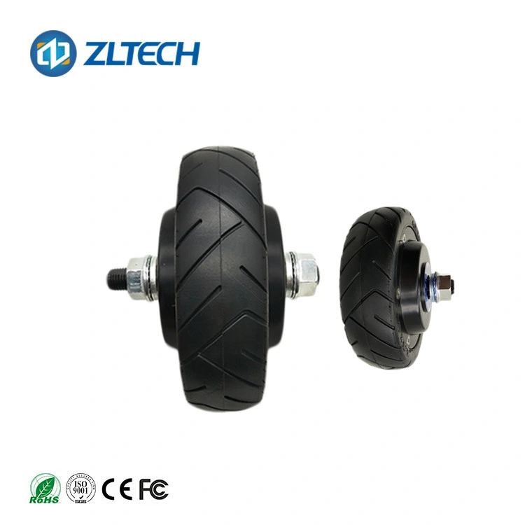 Zltech 5.5inch 24V 150W 3n. M par 60kg de alta precisión de carga de 270rpm baja velocidad del eje único hub DC sin escobillas Servomotor con codificador de AGV Robot