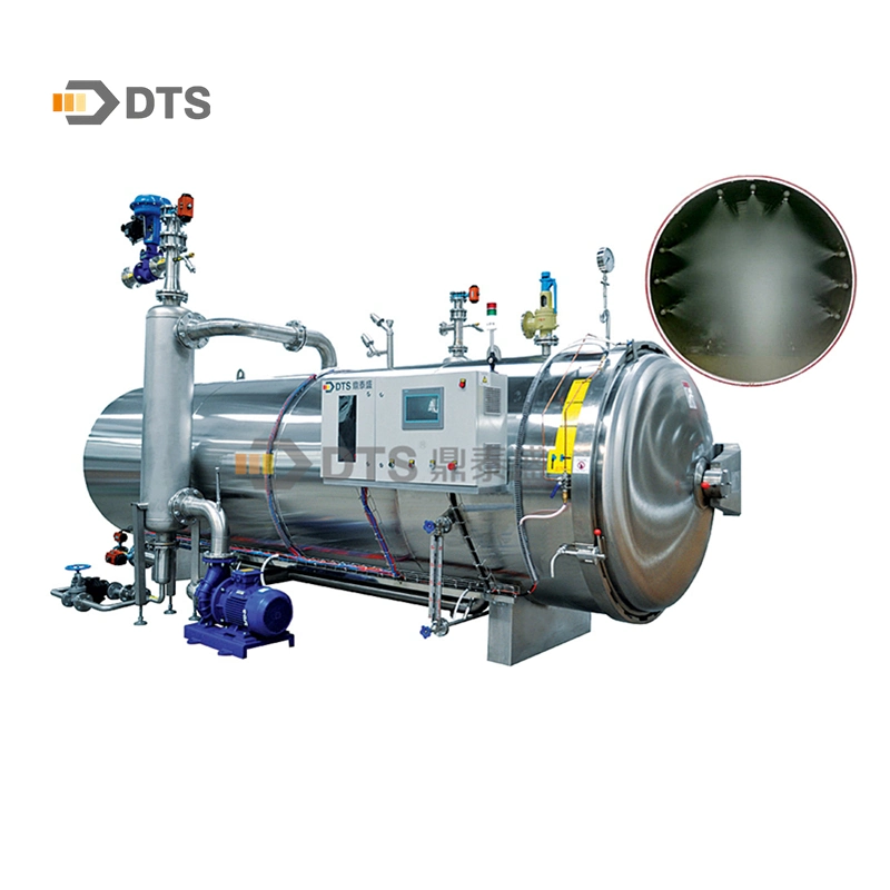 Quality Performance Rotary Water Spray Retort/Autoclave for Foods and Beverages