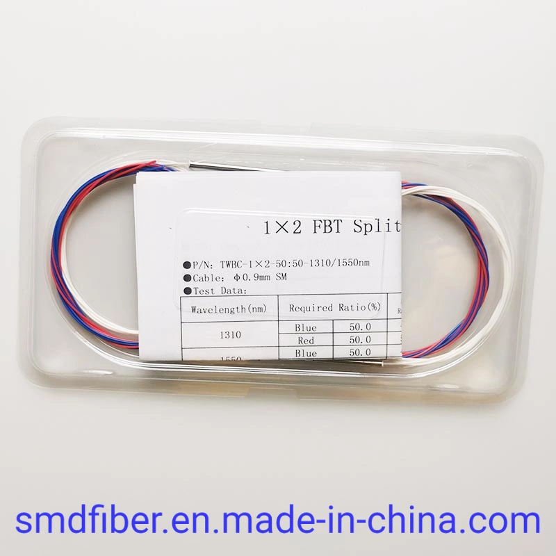 High quality/High cost performance  Single Mode 1*2 Fbt Optical Coupler