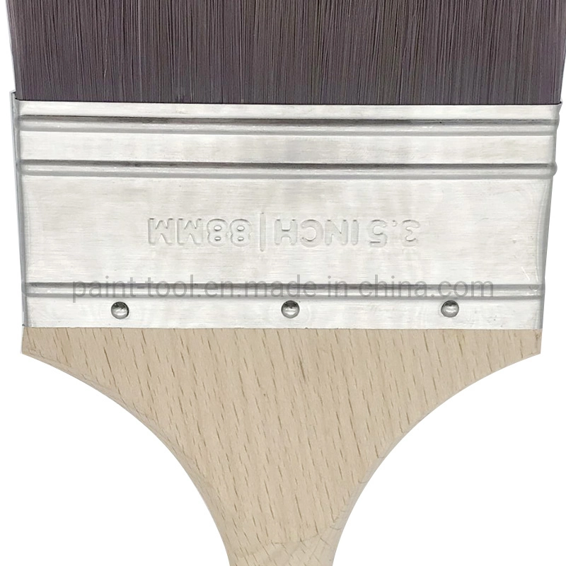 Professional Wall Paintbrush with Soft Synthetic Filaments Made in China