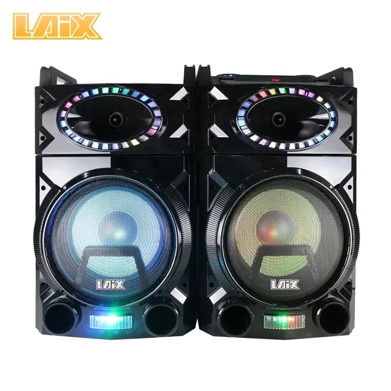 Karaoke Speaker 2.0 Double 10 Inch USB SD Bluetooth Function Active Speaker