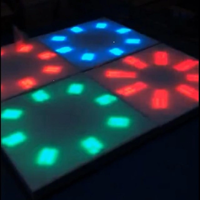 Pista de baile al aire libre 1x1m piso LED Lights