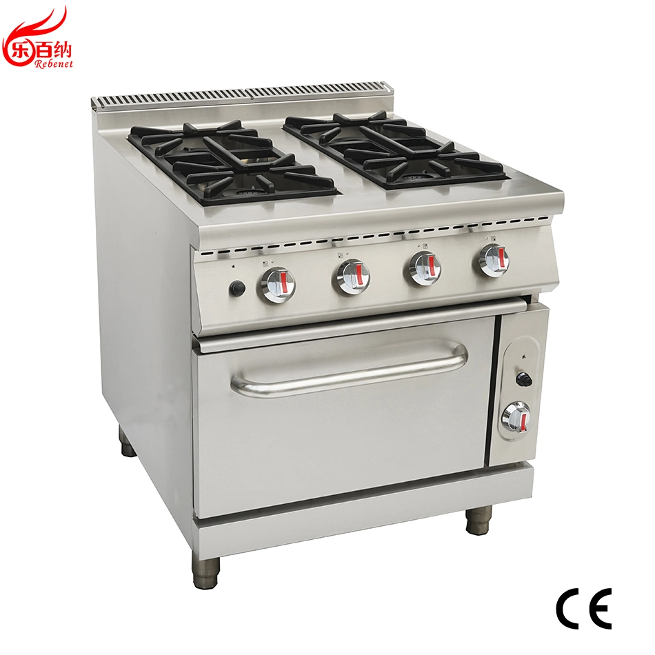 Comercial de alta calidad de equipamiento de cocina 90cm 6 gama de quemadores de cocina de gas con horno (9G-RQ-6)