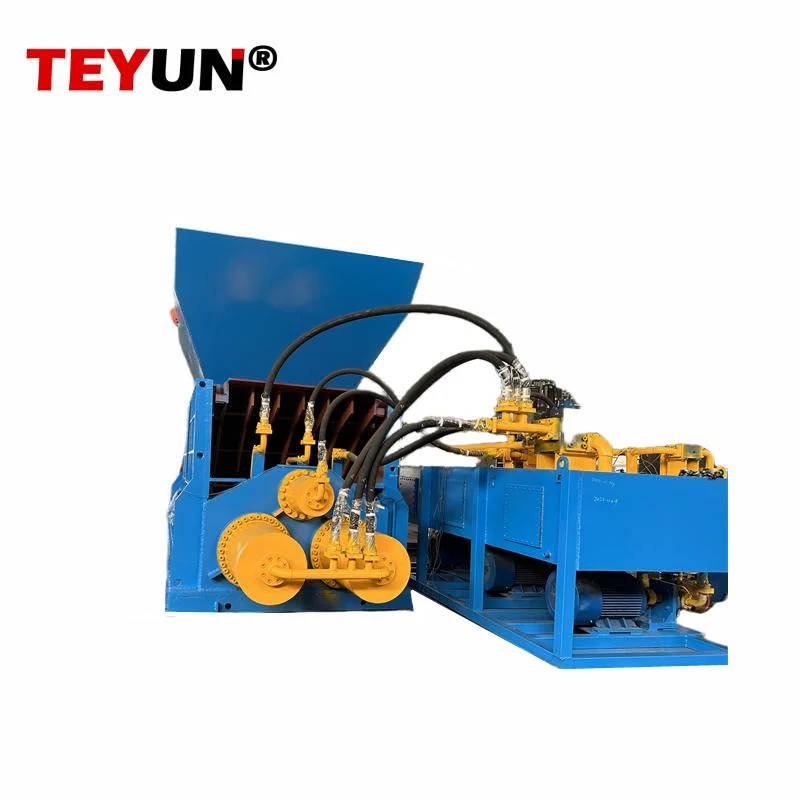 Automatic Powerful High Capacity Durable Professional Recycling Hydraulic Horizontal Scrap Metal Container Shear with Box