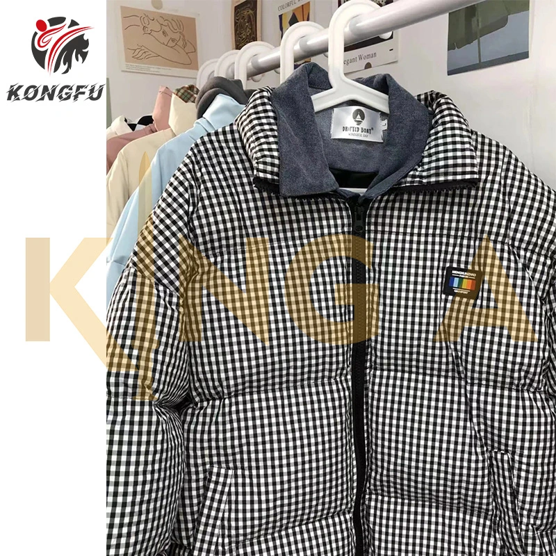 Kongafu Used Clothes Bales Women Ladies Long Padded Coat Winter Warm Cotton Windproof Quilted Jacket Parka for European