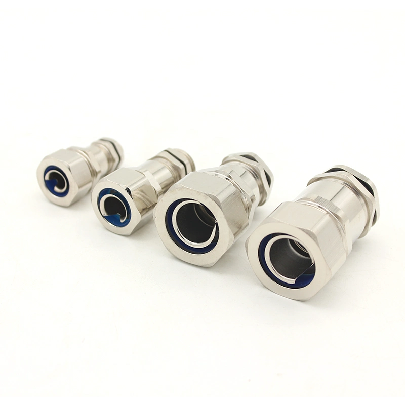 Nickel-Plated Brass Hose Connector M/Pg Metal Cable Gland