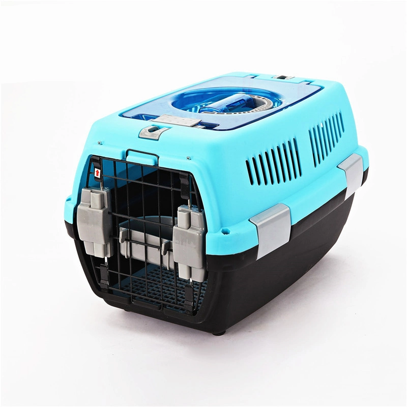 Kinpack Customized Portable Plastic Foldable Small Cat and Dog Travel Pet Air Box Consignment Carrier Box
