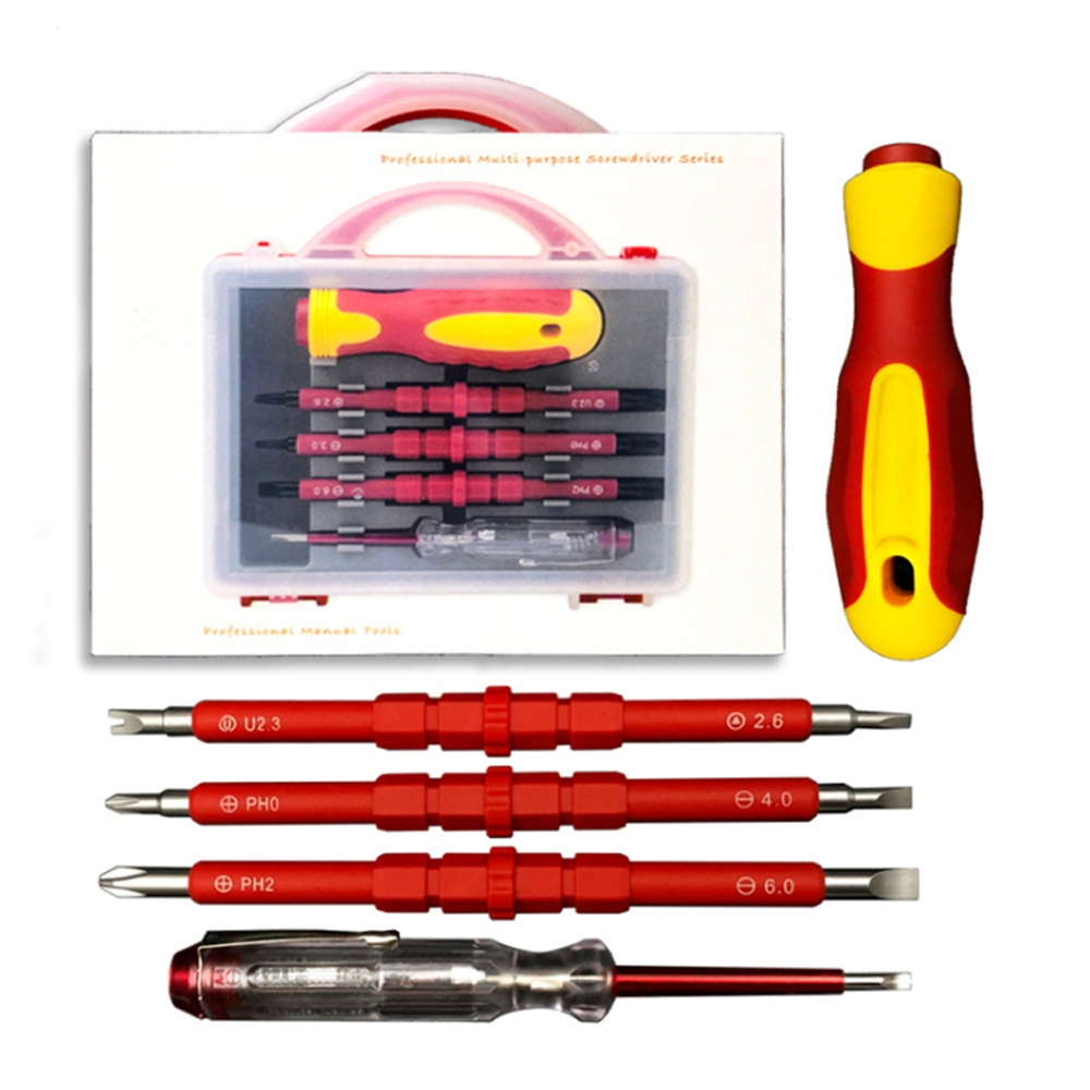 5 in 1 Computer Hand Long Tool Kit Insulation Screwdriver Set with Test Pen