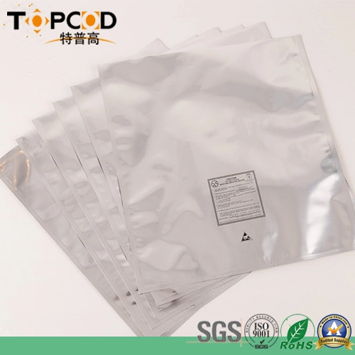 Prueba de la norma GB y ASTM impresión personalizada de aluminio para envases antiestáticos Bolsas de aluminio para IC/ESD/PCB