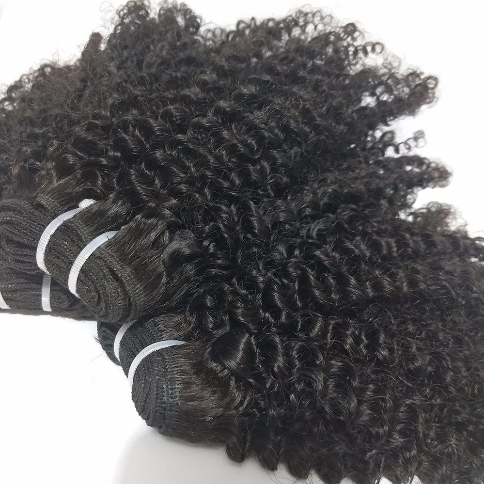 Keine Synthetischen Haar Top-Qualität Afro Kinky Curl Remy Mensch Haarverlängerung