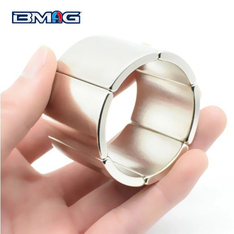 Arc Shape Magnet for Motor Customized Size High Temperature Neodymium NdFeB Magnet