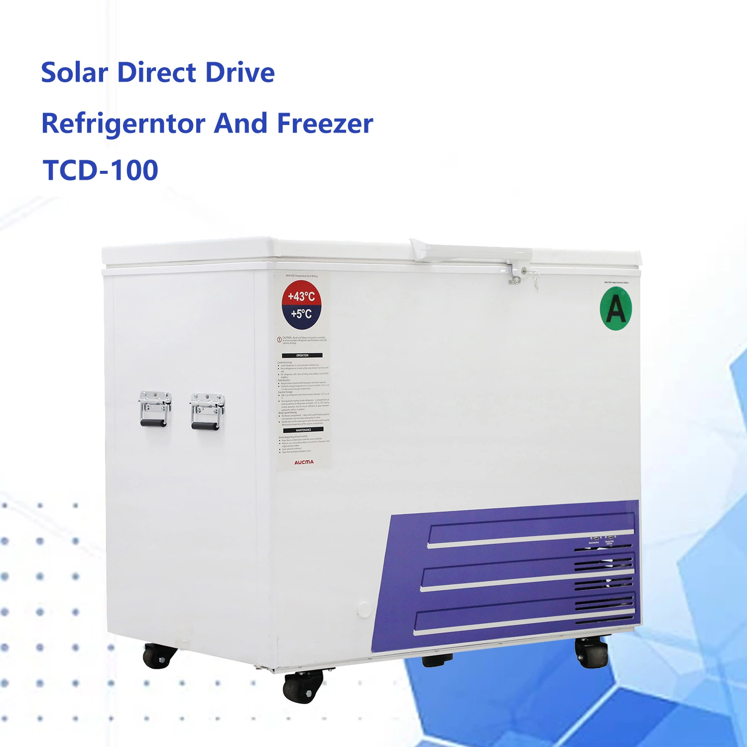 Medical Refrigerator 2 to 8 Degree Pharmacy Refrigerator Solar Vaccine Refrigerator Medical Medical Equipment