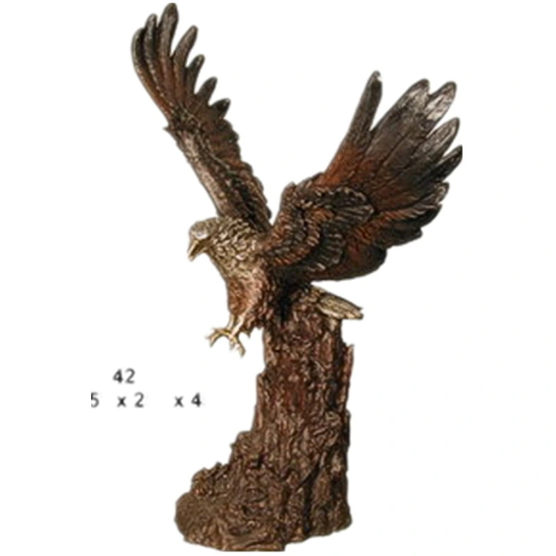 Hot Sale Outdoor Decoration Life Size Bronze Animal Statue Eagle Sculpture