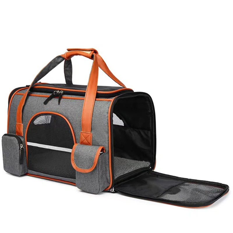 MD0663 Mayorista/Proveedors bolsos de mano plegables al aire libre transpirable hombro Tote Cat Pet Bolsas