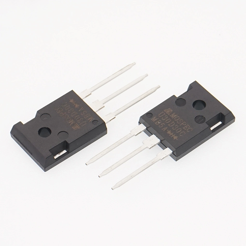 Herstellung 30A Glas passivierte Dual Superfast Gleichrichter holt Anwendungen Diode Glasbaustempelform MOSPEC-U30D30C