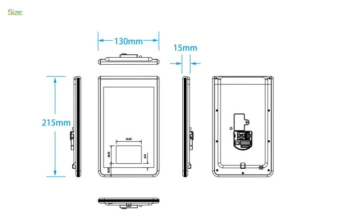 Wand-Montierte Werbemaschine Outdoor Digital Signage Gesichtserkennung System