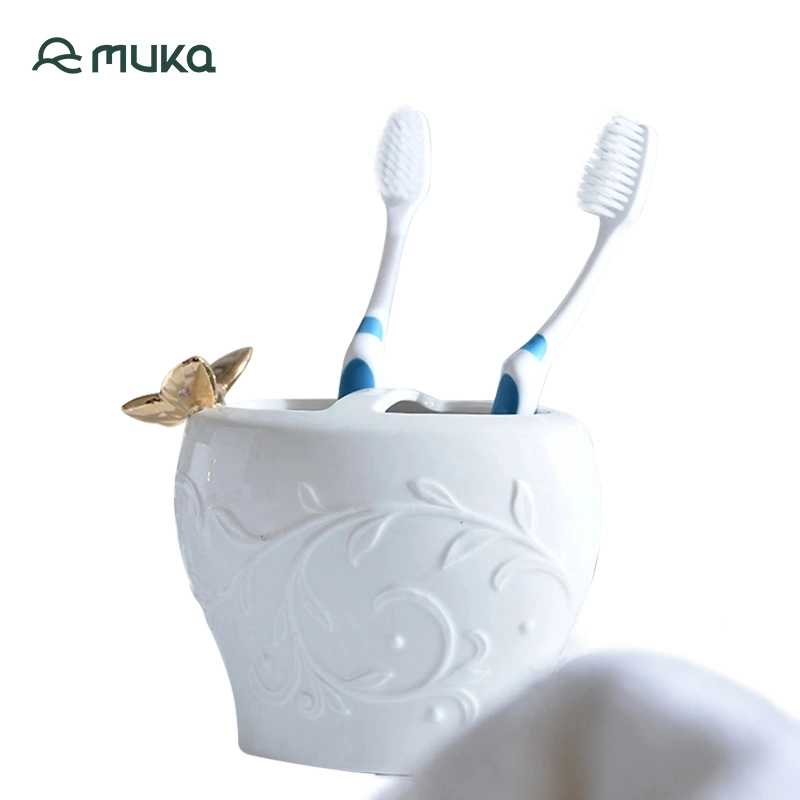 Ceramic Household Dental Toothbrush Holder Wash Set Homestay Bathroom Supplies Bathroom Accessories Bathroom Appliances