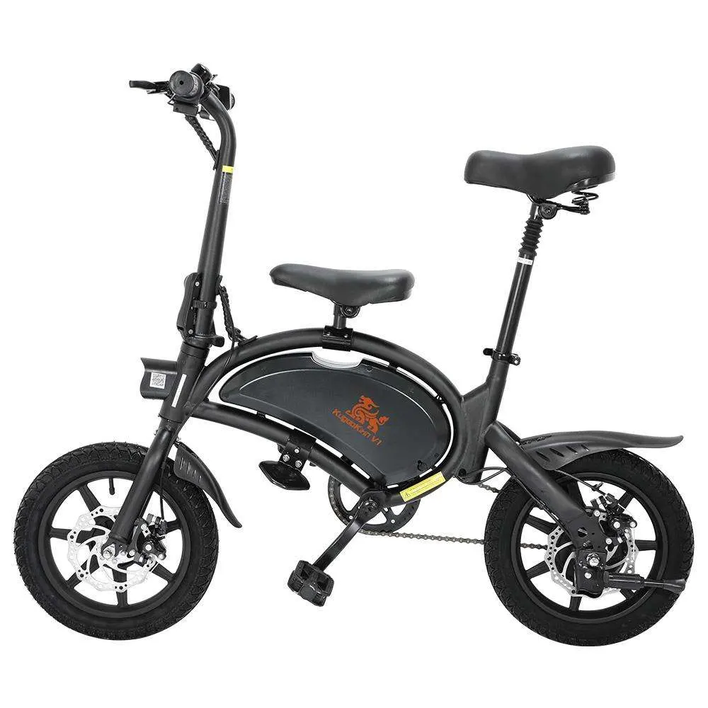 Elektrisches Fahrrad Schwarz LED-Licht Motor 2023 Kinder-Ausgabe 400W Zwei Räder