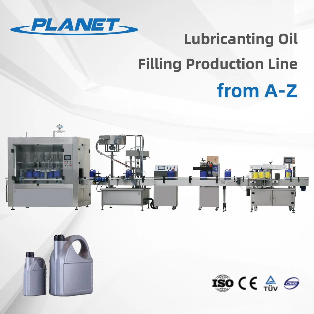 10-30L 8 Nozzle Lubricant Automatic Engine Oil Edible Grease Lube Pail Bucket Weight Filling Capping Labeling Machine