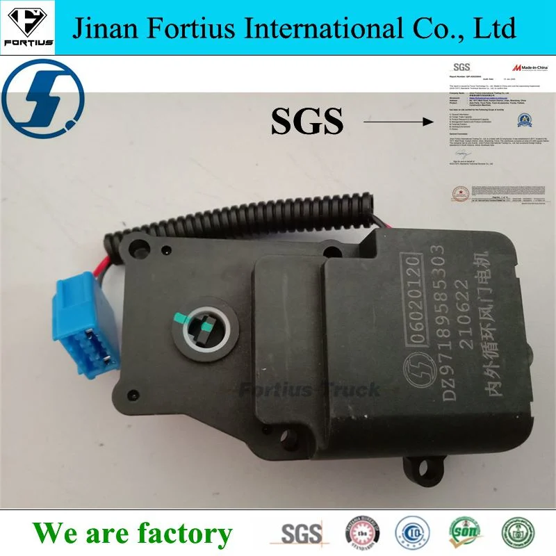 Shacman Tractor Truck Cabin Parts Internal and External Circulation Damper Motor Dz97189585303