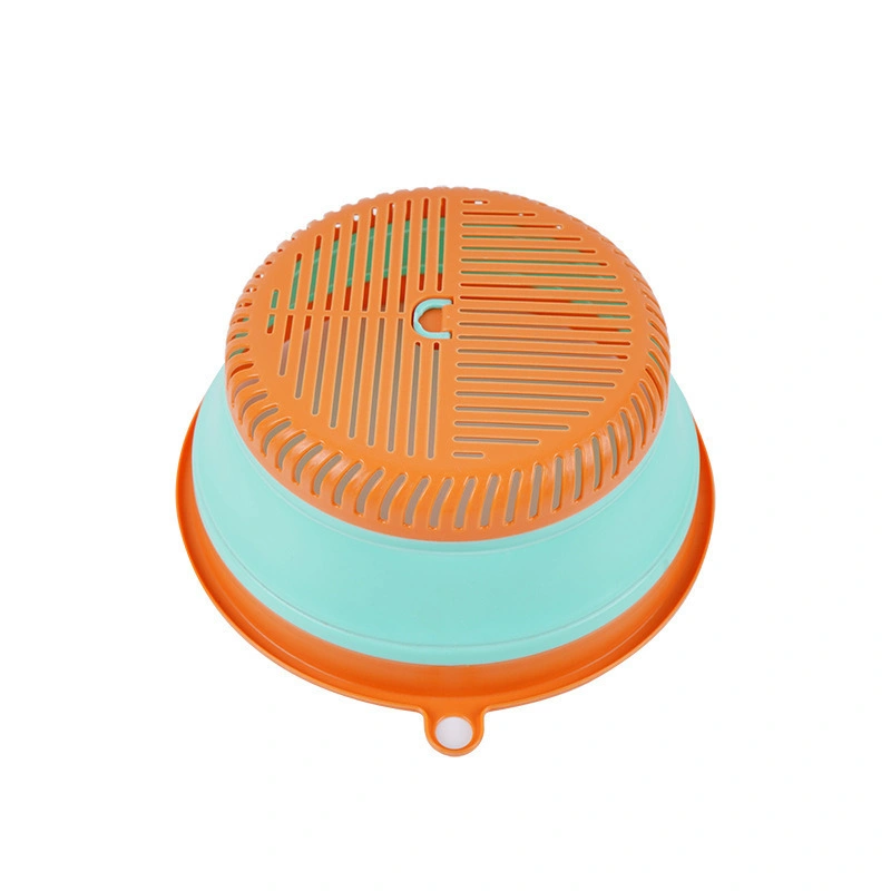 Dehydrator Washing Colander Vegetables Fruits Basket Drains Folding Table Top Food Cover Bl21086