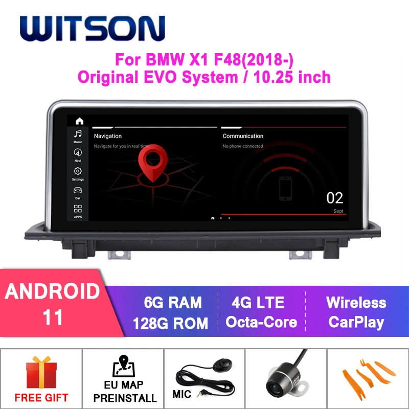 Witson Android el 11 de la gran pantalla multimedia de coche para el BMW X1 E84 Cic Nbt Evo el sistema de radio del vehículo 6+128WiFi g