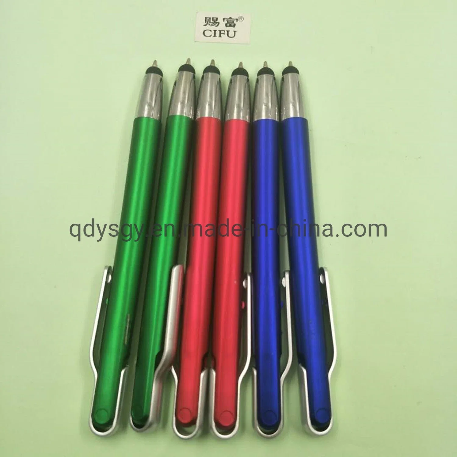 School Stationery 1.0mm Stylus Ball Pen Made of Eco Plastic