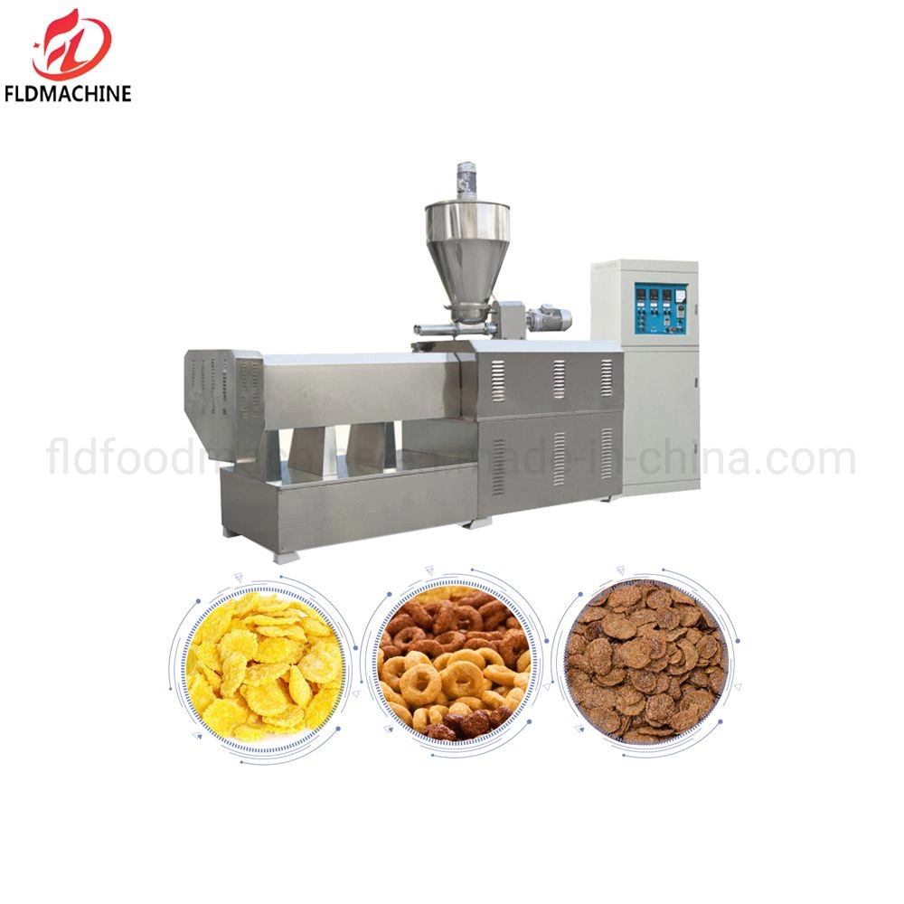 Small Puff Corn Flour Snack Food Snack Cereal Bar Making Extruder Machine Price