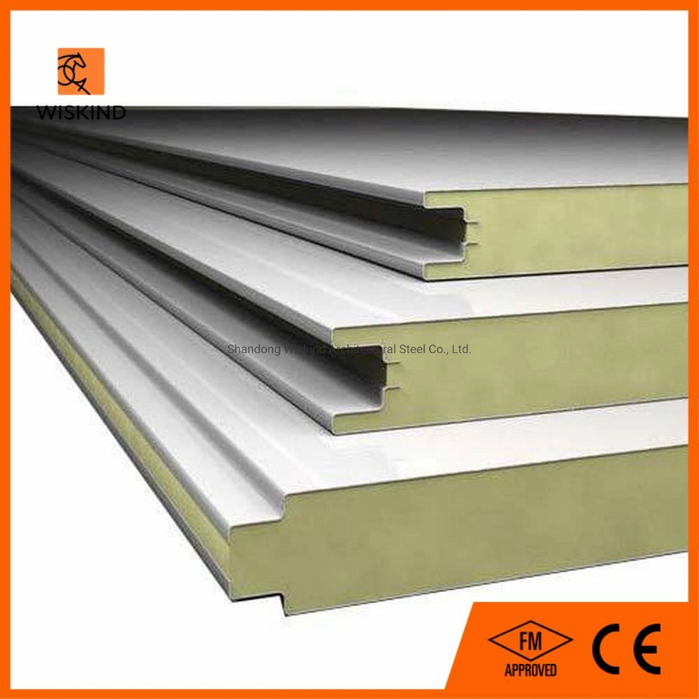 SGS Energy-Saving Metal Surface Sandwich Panel PU Core Mateial Wall Board with CE/FM Certificate