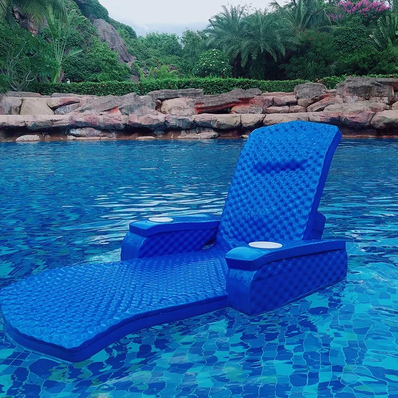 Parc aquatique Chaise longue flottante pour piscine en plein air, non gonflable, imperméable, lit de canapé d'air pour adulte.