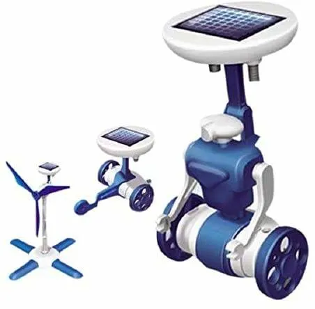 Jstar 2023 DIY Solar Puzzle Toys 6 in 1 Educational Solar Power Kits Novelty Solar Robots for Kids Science Experiment Kit Intellectual Educational Toy