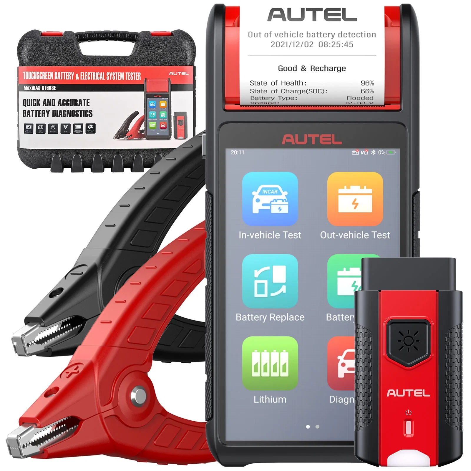 Maxibas Bt608 Battery & Electrical System Analyzer Autel Battery Tester Bt608